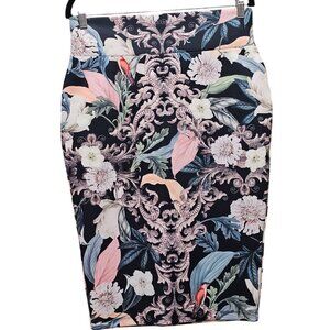 Floral‎ Patterned Pencil Skirt By Thalia Sodi M/M